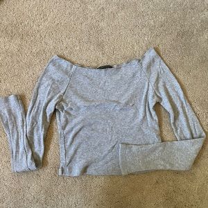 brandy melville off the shoulder long sleeve